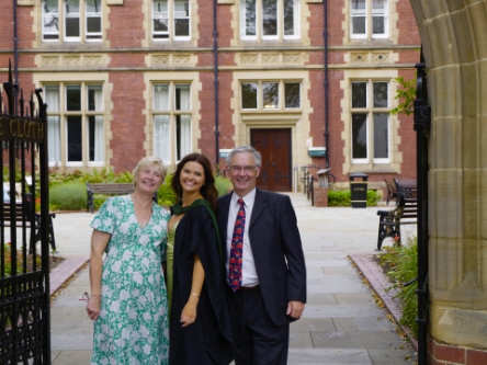 Family again, under the archway.